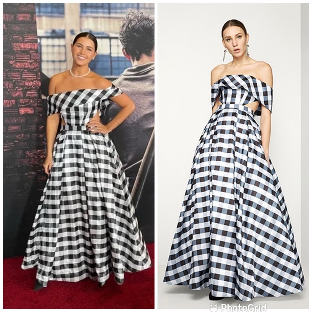Fame & Partners The Zenith Dress Black and White Gingham New with Tags!
